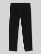 Spodnie męskie - Spodnie sztruksowe o kroju tapered z mieszanki bawełny - miniaturka - grafika 1