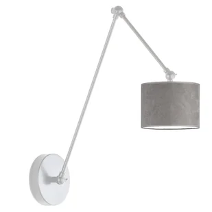 Elegancka lampa ścienna z welurowym abażurem TESNUS VELUR - Lampy ścienne - miniaturka - grafika 1