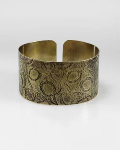 Pętle - mosiężna bransoletka - Bransoletki - miniaturka - grafika 1