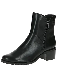 Caprice Damskie 9-26421-41 botki sznurowane z obcasem, Czarna papka, 38 EU - Botki damskie - miniaturka - grafika 1