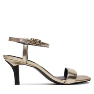 Sandały damskie - Sandały Tommy Hilfiger FW0FW08433 Złoty - miniaturka - grafika 1