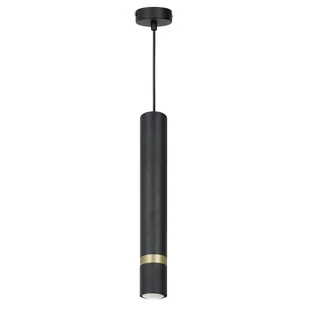 Lampa wisząca JOKER czarno złota tuba MLP9666 Milagro // Rabaty w koszyku i  od 299zł ! - Lampy sufitowe - miniaturka - grafika 1