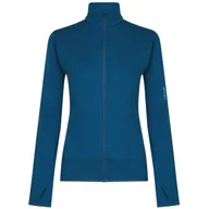 Bluzy sportowe damskie - Bluza damska Icebreaker Women Merino Blend 300 RealFleece™ Descender LS Zip Rozmiar: L / Kolor: niebieski - miniaturka - grafika 1