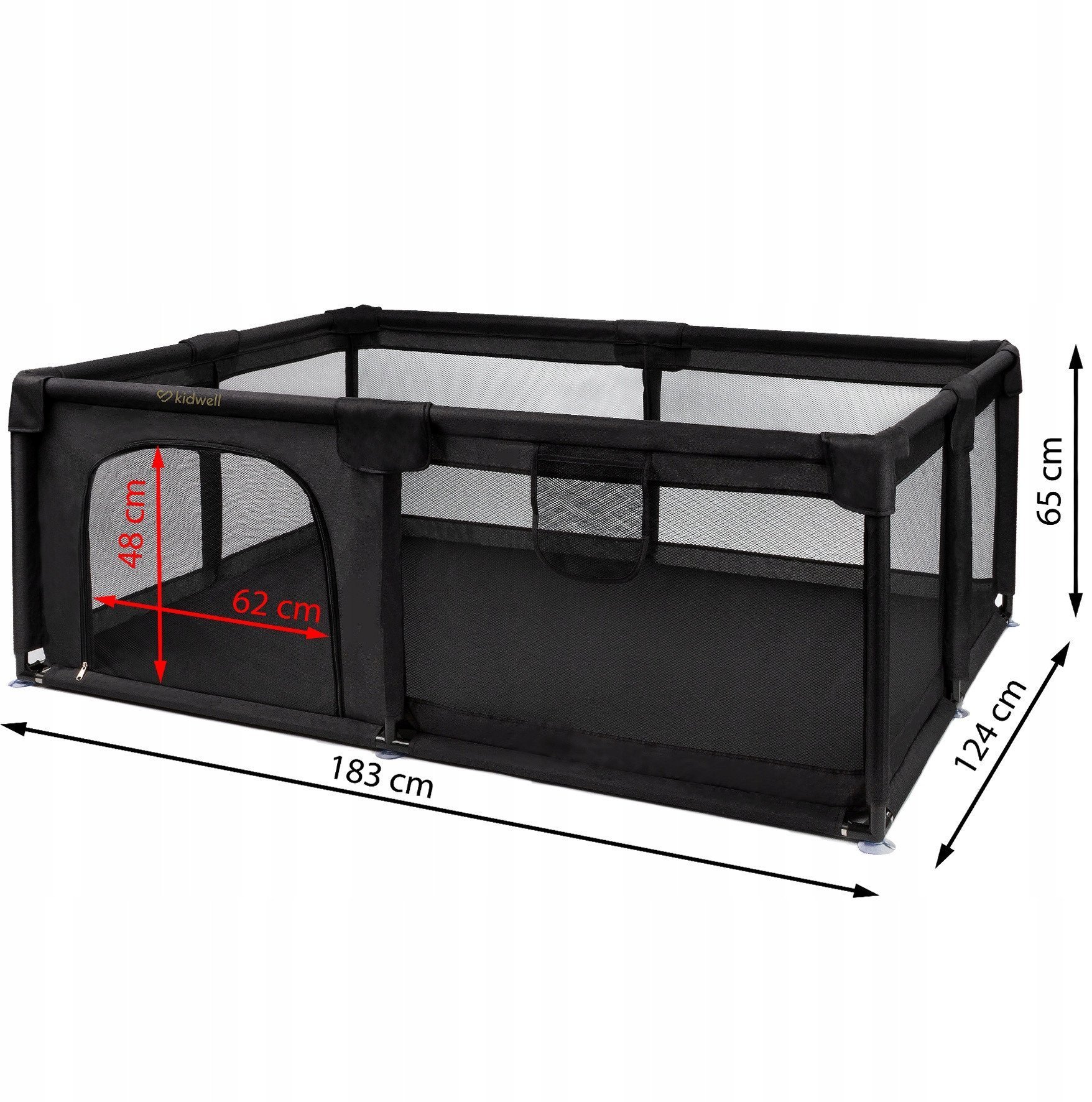 KIDWELL KOJEC FANKO BLACK 120x180 5906601705656