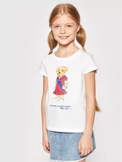Koszulki dla chłopców - Ralph Lauren Polo T-Shirt Bear 312838265001 Biały Regular Fit - grafika 1