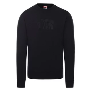 Bluzy męskie - Bluza The North Face Drew Peak Sweater 0A4SVRJK31 - czarna - grafika 1
