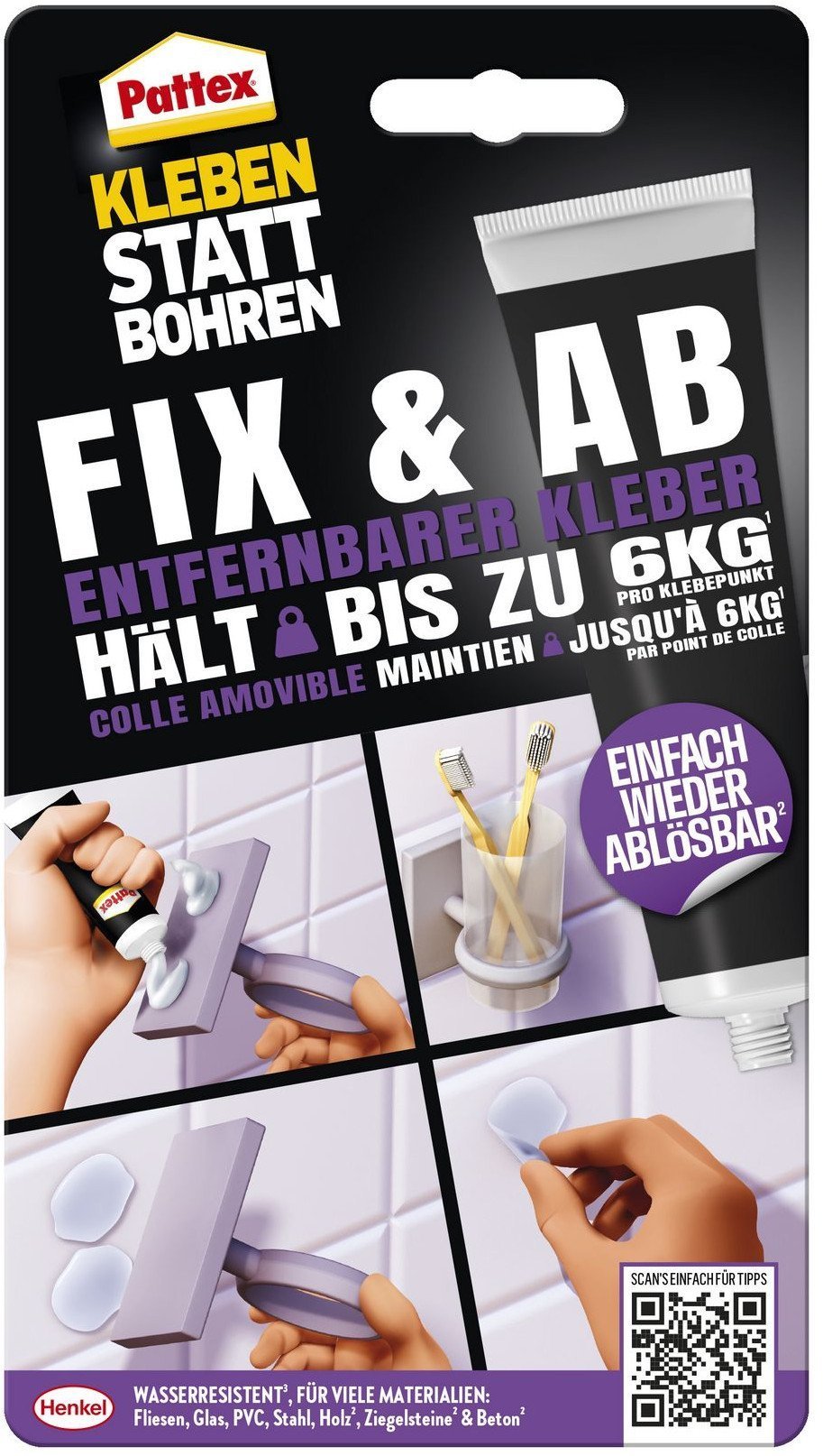 Pattex Kleben statt Bohren FIX&AB 44g Tube