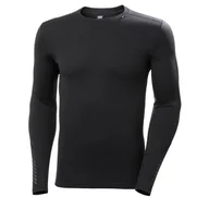 Koszulki sportowe męskie - Helly Hansen Lifa Merino Midweight Crew, męski, czarny - miniaturka - grafika 1