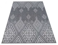 Dywany - Szary dywan sznurkowy w stylu boho G0-N54 - miniaturka - grafika 1