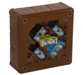 Kamery do monitoringu - Puszka natynkowa z zaciskami 12 wlotów VIPLAST VP-51 BRĄZOWA IP55 118x118x46mm 051-52  -  - 38 sklepów w całej Polsce - miniaturka - grafika 1