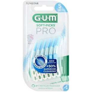 Sunstar GUM Soft-Picks PRO - Szczoteczki międzyzębowe S, 30 sztuk - Szczoteczki do zębów dla dzieci - miniaturka - grafika 1