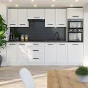 Szafki kuchenne - Zestaw Mebli Kuchennych Marra 2.6m Kuchnia Nowoczesna Modułowa Biała Wotan - miniaturka - grafika 1