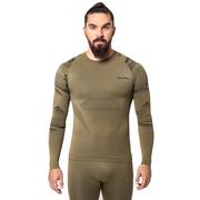 Koszulki sportowe męskie - Spaio - Koszulka termoaktywna z długim rękawem Tactical - Forest Green - miniaturka - grafika 1