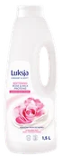 Kosmetyki do kąpieli - Delikatny płyn do kąpieli z różą i proteinami mleka Luksja 1500 ml - miniaturka - grafika 1