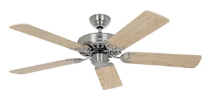 Wentylator sufitowy z łańcuszkiem Classic Royal chrom szczotkowany 132 klon / jasny klon - Wentylatory sufitowe - miniaturka - grafika 1