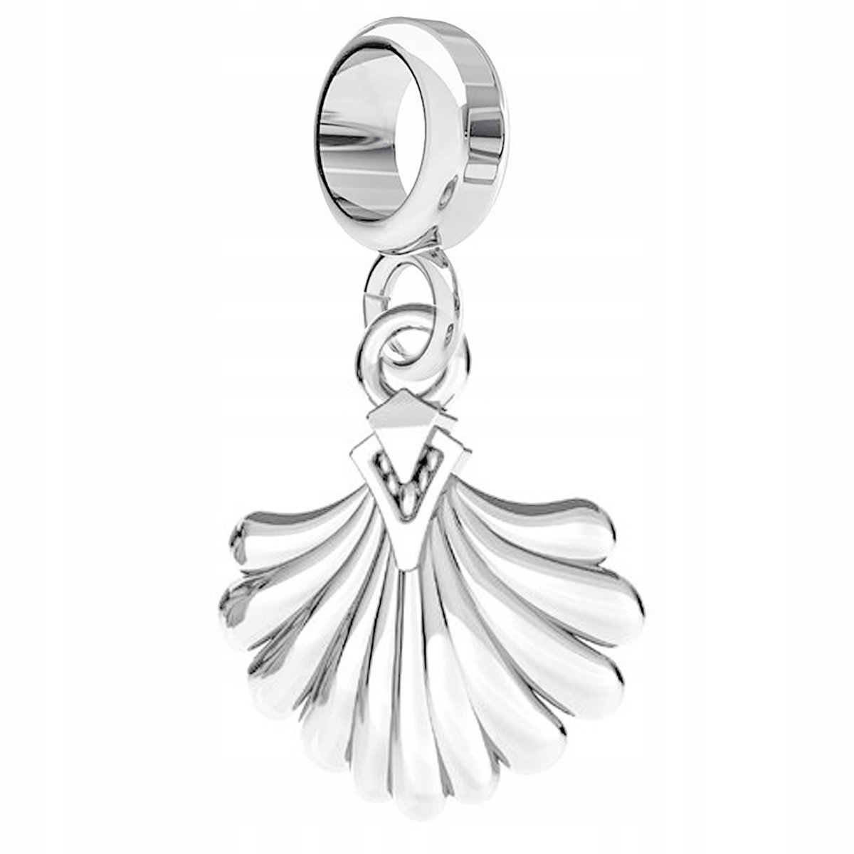 Charms Srebrny Muszelka Muszla Morze Ocean Skarb Plaża Skorupa SREBRO 925