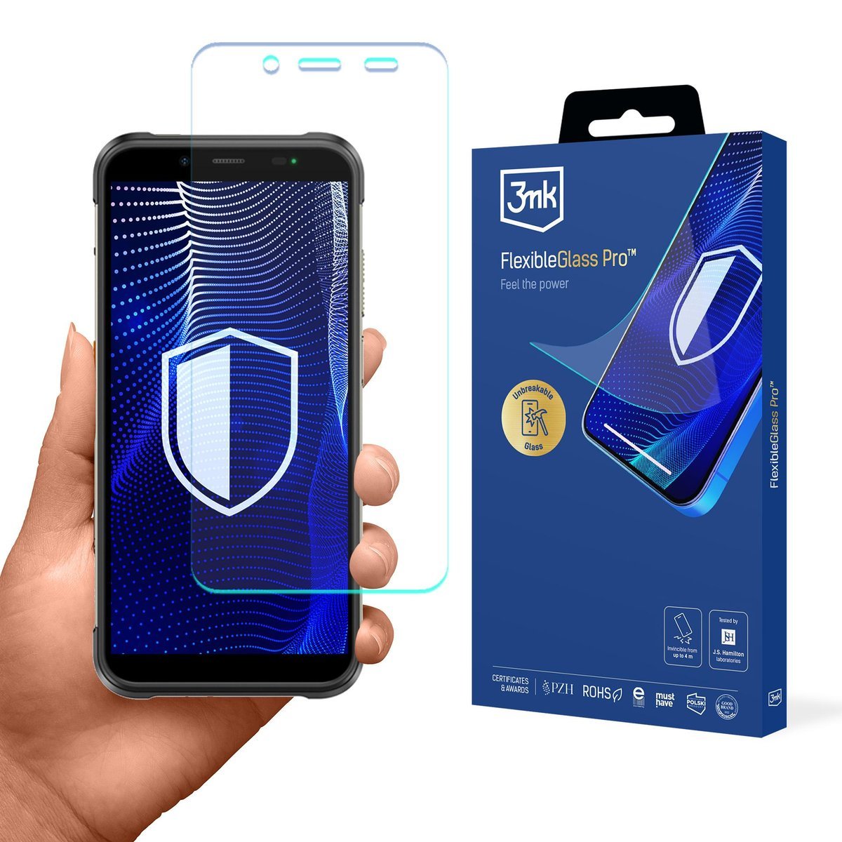 Szkło hybrydowe na Ulefone Power Armor 16 Pro / 16S - 3mk FlexibleGlass Pro