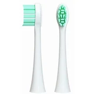 Końcówki do szczoteczek elektrycznych - Końcówki wymienne Feelo Pro White Soft do szczoteczki sonicznej Feelo Pro - miniaturka - grafika 1