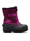 Buty dla dziewczynek - Sorel Śniegowce Snow Commander™ 2114101562 Bordowy - miniaturka - grafika 1