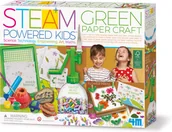 Zabawki kreatywne - Zestaw kreatywny 4M Steam Powered Kids Green Paper Craft (4893156055422) - miniaturka - grafika 1