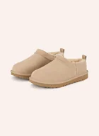 Kapcie damskie - Ugg Klapki Classic Micro beige - miniaturka - grafika 1