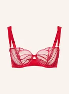 Biustonosze - Triumph Biustonosz Z Fiszbinami Palina Sea Full Of Stars Z Błyszczącą Przędzą rot - miniaturka - grafika 1