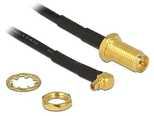 Delock Kabel anteny RP-SMA &gt MMCX 90 320mm 88936 - Pozostałe akcesoria sieciowe - miniaturka - grafika 1