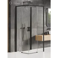 Kabiny prysznicowe - New Trendy K-0996 KABINA PRIME BLACK PROSTOKĄTNA PRZY$175CIENNA L 90x70x200 CZYSTE 6mm ACTIVE SHIELD - miniaturka - grafika 1