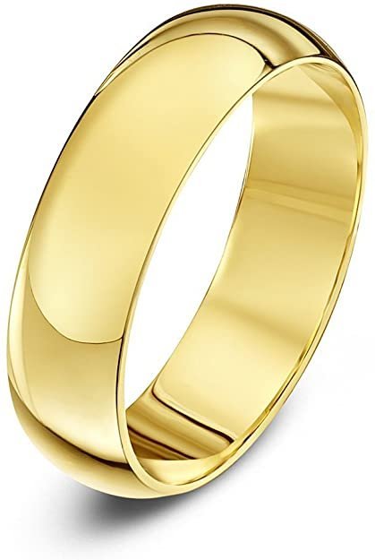 THEIA BAND RING 5 mm Unisex GOLD 375 9 ct Size 62 (19,7)