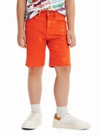 Spodenki damskie - Desigual Szorty jeansowe 23SBDD01 Brązowy Regular Fit - miniaturka - grafika 1