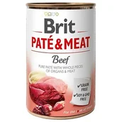 Mokra karma dla psów - Brit Paté & Meat Megapakiet Paté & Meat Adult 12 x 800 g Wołowina - miniaturka - grafika 1