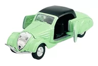 Samochody i pojazdy dla dzieci - WELLY OLD TIMER 1938 PEUGEOT 402 Z DACHEM ZIELONY 1:34 - miniaturka - grafika 1