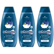 Kosmetyki kąpielowe dla dzieci - Odżywczy szampon dla chłopców Schauma Kids Schauma 3 sztuki - miniaturka - grafika 1