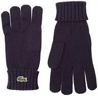 Rękawiczki - Lacoste Rękawiczki zimowe uniseks, morski, S - miniaturka - grafika 1