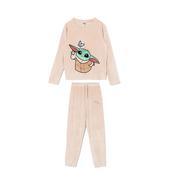 Piżamy damskie - Cropp - Długa piżama Baby Yoda - Kremowy - miniaturka - grafika 1