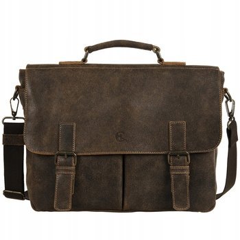 Canaletto torba na dokumenty skóra naturalna bez wzoru