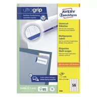 Etykiety do drukarek - Avery Zweckform 3668 Trwałe etykiety uniwersalne A4 100 ark./op. 52,5 x 21,2 mm białe Zweckform - miniaturka - grafika 1