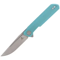Noże - Nóż Bestechman Mini Dundee Tiffany Blue G10, Stonewashed / Satin D2 by Ostap Hel (BMK03C) - miniaturka - grafika 1