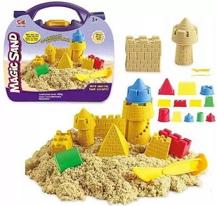 PIASEK KINETYCZNY WALIZKA 400G MASA + FOREMKI - Masy plastyczne - miniaturka - grafika 1