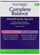Witaminy i minerały - Natrol - Complete Balance, Menopauza AM/PM , 30+30 kapsułek - miniaturka - grafika 1