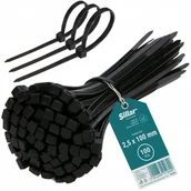 Pozostałe akcesoria sieciowe - 100x Trytytyki opaski obejmy zaciskowe kablowe ziperki trytki mocne 2,5x100 - miniaturka - grafika 1