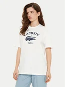 Koszulki i topy damskie - Lacoste T-Shirt TH2733 Écru Regular Fit - miniaturka - grafika 1
