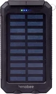Powerbanki - Powerbank 10 000 mAh solarny 4Mobee ET-005 WP czarny - miniaturka - grafika 1