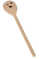 Przybory do gotowania - Łyżka 12'' drewniana "uśmiech mruganie" - miniaturka - grafika 1