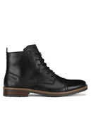 Botki męskie - Rieker Trzewiki 33205-00 Czarny - miniaturka - grafika 1