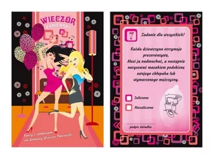 PartyDeco Karty z zadaniami na wieczór panieński K3-WP - Wieczór panieński i kawalerski - miniaturka - grafika 1