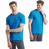 Koszulki męskie - Koszulka Męska T-Shirt Bawełna FRUIT Loom Valueweight 610360 Turkus L - miniaturka - grafika 1