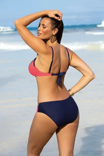 Kostium kąpielowy Gilari M-676 (1) Granatowo-Malinowy (Rozmiar 42) - Stroje kąpielowe - miniaturka - grafika 2