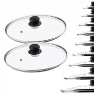 Pokrywki - Pokrywa szklana z uchwytem 26 cm, 2 szt. - miniaturka - grafika 1