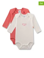 Body dla niemowląt - Sanetta Body (2 szt.) w kolorze pomarańczowo-białym - miniaturka - grafika 1